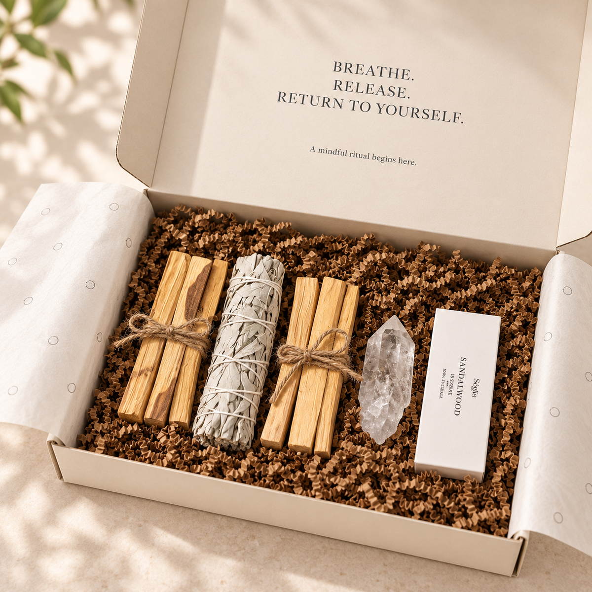 Palo Santo, White Sage & Incense Clarity Ritual Kit